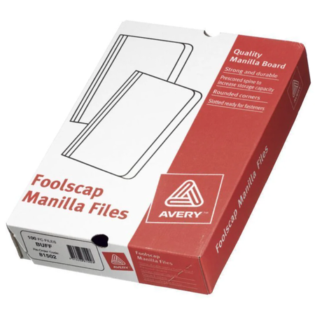 Manilla Folder Avery F/C Buff Box 100
