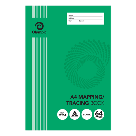 Mapping & Tracing Book Olympic A4 64pg MT64