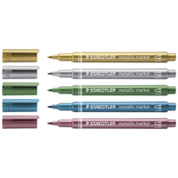 Marker Metallic Staedtler Pack 5 Asstd Colours