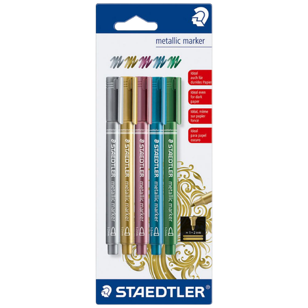 Marker Metallic Staedtler Pack 5 Asstd Colours