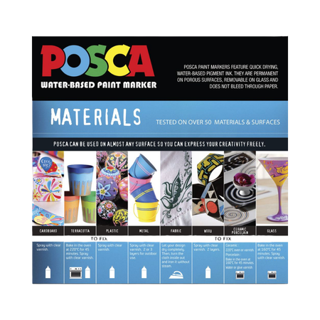 Marker Paint Uni Posca Bullet 2.5mm PC5M Pack 8