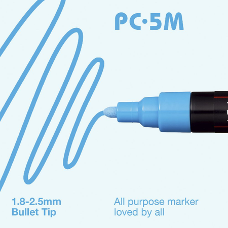 Marker Paint Uni Posca Bullet 2.5mm PC5M Pack 8