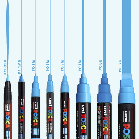 Marker Paint Uni Posca Bullet 2.5mm PC5M Pack 8
