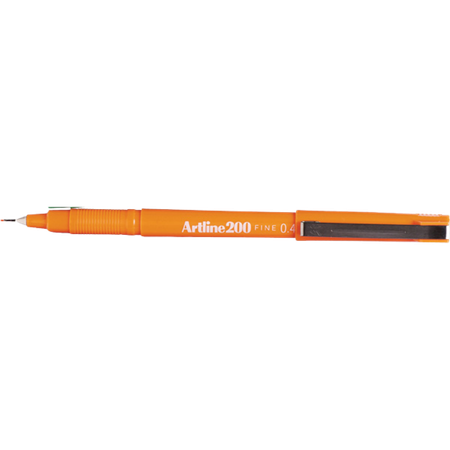 Marker Permanent Artline 200 Fine 0.4mm Orange