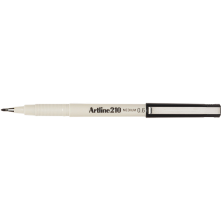 Marker Permanent Artline 210 Medium 0.6mm Black