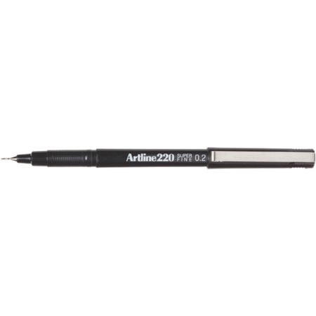 Marker Permanent Artline 220 Super Fine 0.2mm Black