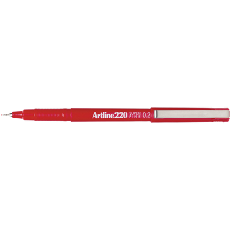Marker Permanent Artline 220 Super Fine 0.2mm Red