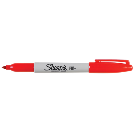 Marker Permanent Sharpie 1mm Fine Red