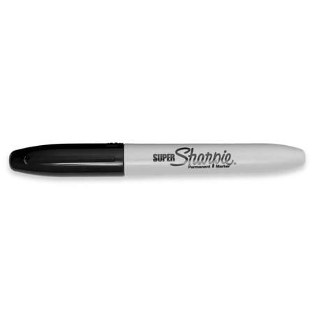 Marker Permanent Sharpie Super 1.5mm Black