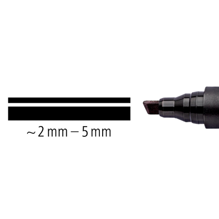 Marker Permanent Staedtler 350 Chisel 2mm Blue