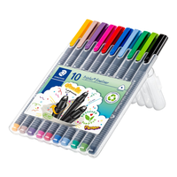 Marker Staedtler Triplus Fineliner Asstd Pack 10