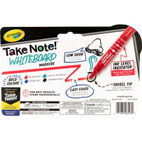 Marker Whiteboard Crayola Take Note! Chisel Tip Wallet 4