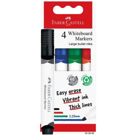 Marker Whiteboard Faber 3mm Bullet W20 Wallet 4