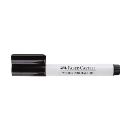 Marker Whiteboard Faber Connector 3mm Bullet Black