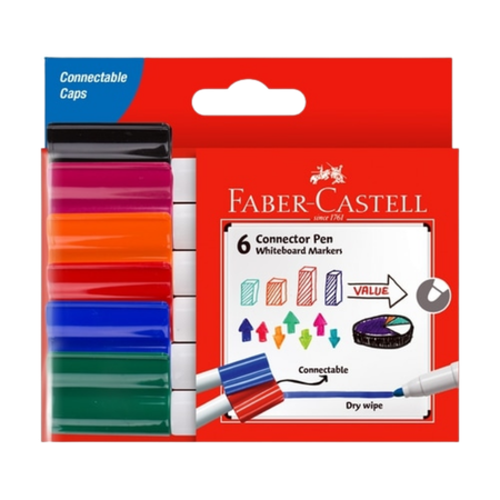 Marker Whiteboard Faber Connector 3mm Bullet Wallet 6