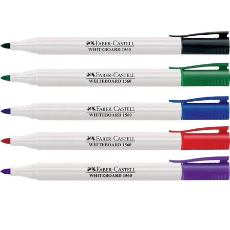 Marker Whiteboard Faber Slim 1560 Cup 25 Asstd Colours