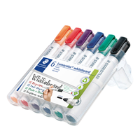 Marker Whiteboard Staedtler Lumocolour 2mm Bullet Pack 6