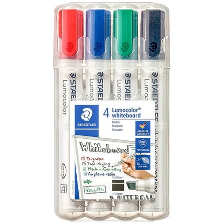 Marker Whiteboard Staedtler Lumocolour Chisel Pack 4