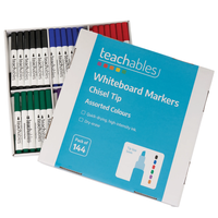 Marker Whiteboard Teachables Chisel Assorted Colours Pack 144