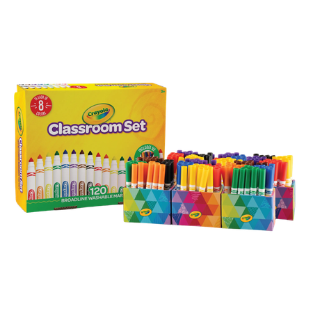 Markers Crayola Broadline Classroom Set 120