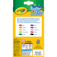 Markers Crayola Super Tip Washable Medium Pack 10