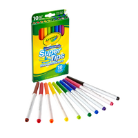 Markers Crayola Super Tip Washable Medium Pack 10