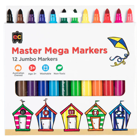 Markers EC Master Mega Markers Jumbo Pack 12