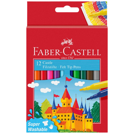 Markers Faber Castle Felt-Tip Wallet 12