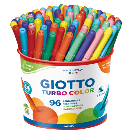 Markers Giotto Turbo Colour Box 96