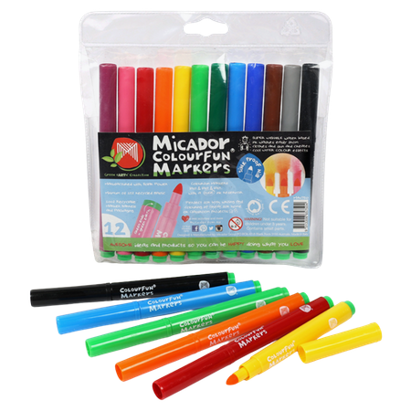 Markers Micador Colourfun Medium Pack 12