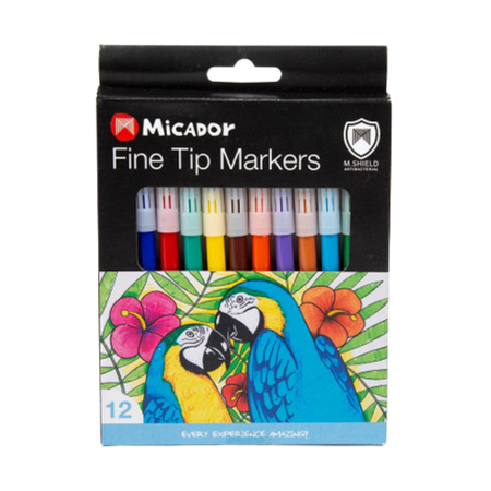 Markers Micador Fine Tip Wallet 12