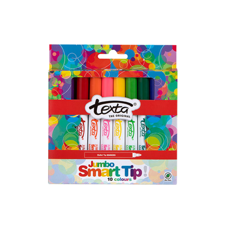 Markers Texta Smart Tip Jumbo Wallet 10