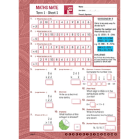 Maths Mate 6 Student Pad 6th Edition Red