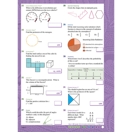 Maths Mate 9 Student Pad 6th Edition Mauve