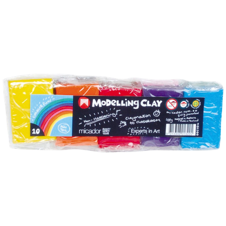 Modelling Clay Micador Colourfun (10 Colours x 50gm) 500gm