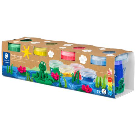 Modelling Dough Noris Club 130g Pack 4 Primary Colours
