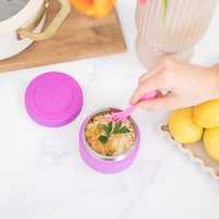 MontiiCo Insulated Mini Food Jar Fuchsia