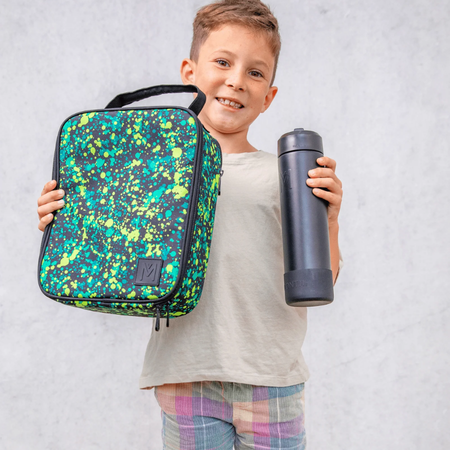 MontiiCo Large Insulated Lunch Bag Splat