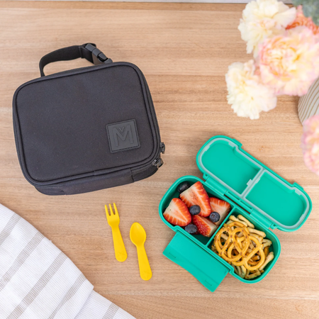 MontiiCo Mini Insulated Lunch Bag (With Clip) Midnight