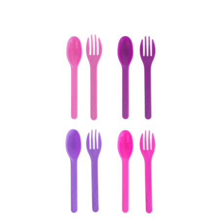 MontiiCo Out & About Cutlery Set Blush