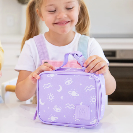 MontiiCo Mini Insulated Lunch Bag (With Clip) Cosmic Bloom