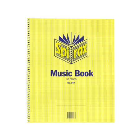 Music Book Spirax 567 297X248mm Spiral 15LF