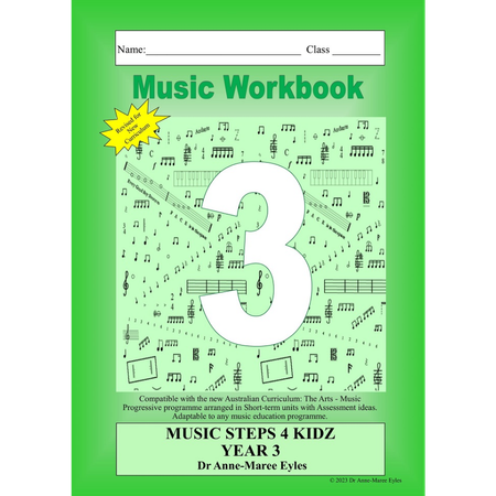 Music Steps 4 Kidz Music Workbook 3 (V9 Revised Edition)