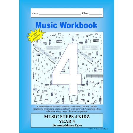 Music Steps 4 Kidz Music Workbook 4 (V9 Revised Edition)