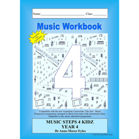 Music Steps 4 Kidz Music Workbook 4 (V9 Revised Edition)
