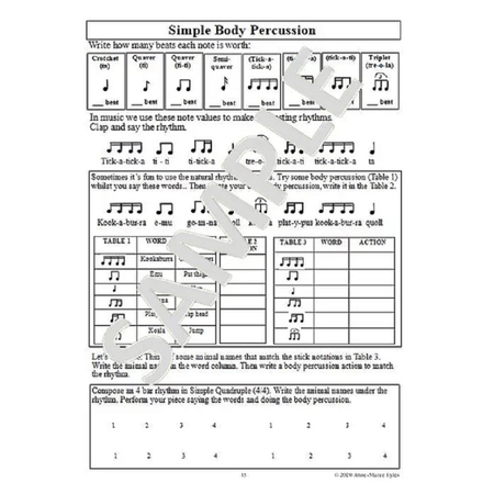 Music Steps 4 Kidz Music Workbook 5 (V9 Revised Edition)
