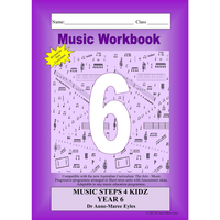 Music Steps 4 Kidz Music Workbook 6 (V9 Revised Edition)