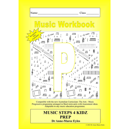 Music Steps 4 Kidz Music Workbook Prep (V9 Revised Edition)