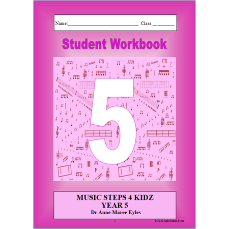 Music Steps 4 Kidz Student Workbook 5