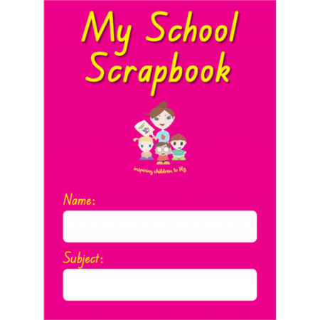 My School Scrapbook Half Page Transition Lines Pink